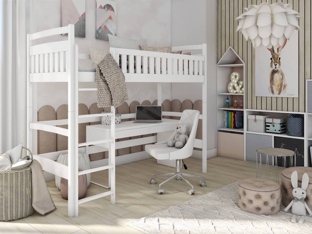 Mia Solid Pine Loft Bed