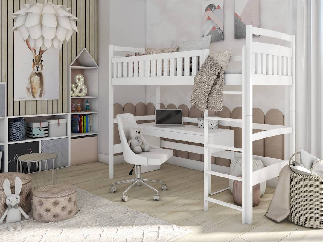 Mia Solid Pine Loft Bed