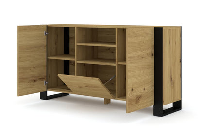 Mondi Sideboard Cabinet 158cm Oak Artisan Black