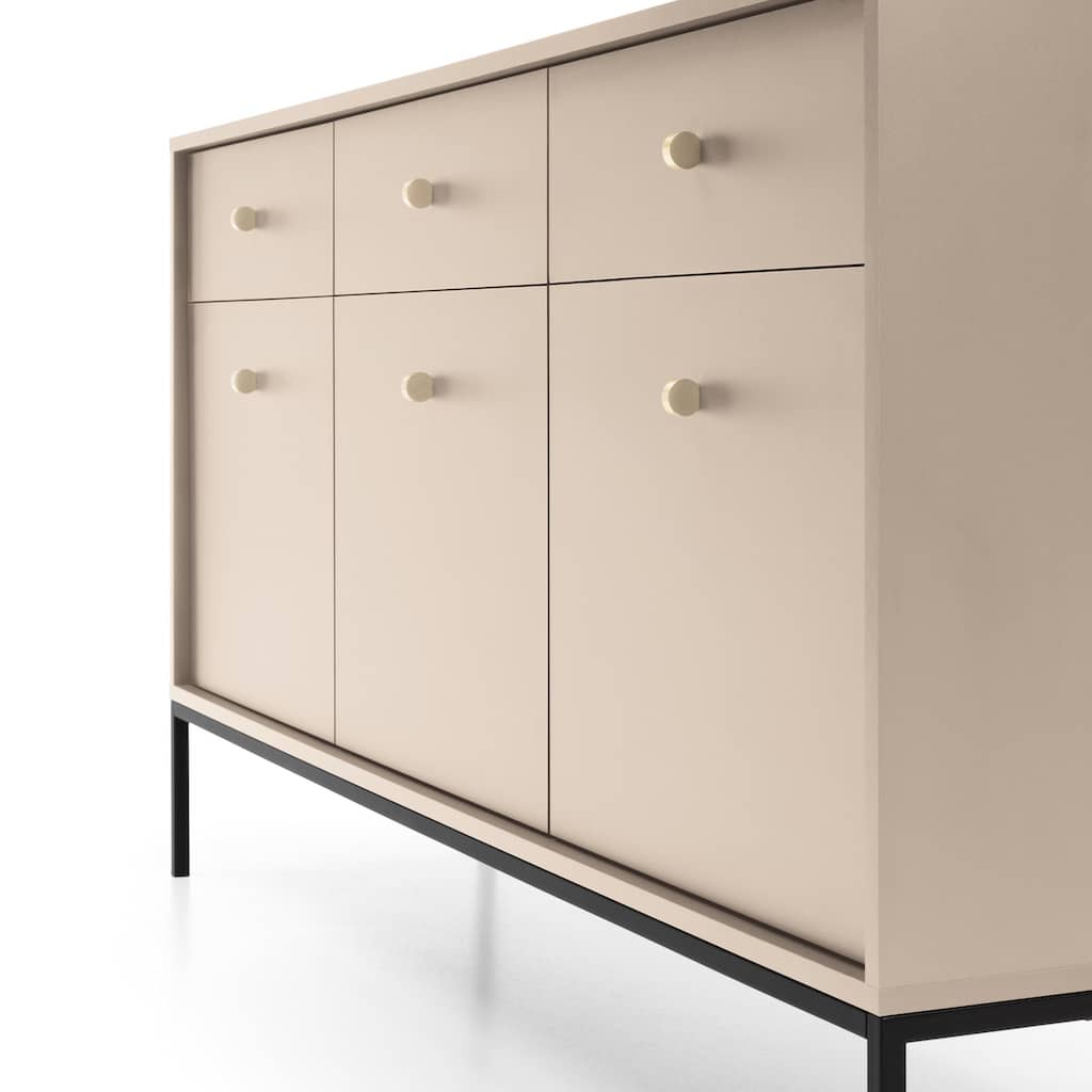 Mono Large Sideboard Cabinet Navy Beige