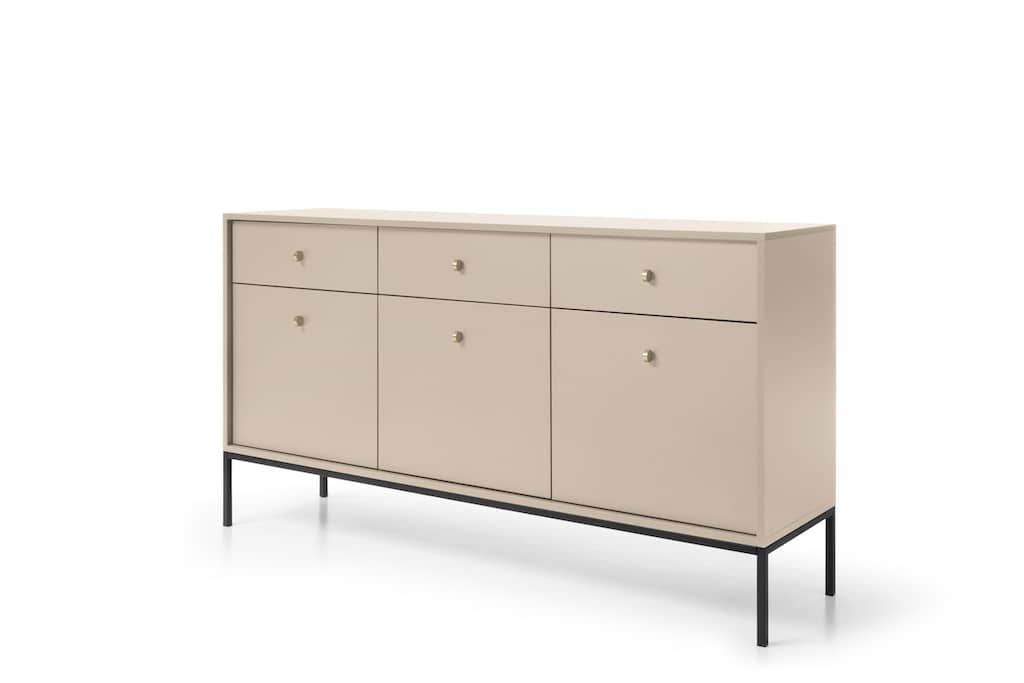 Mono Large Sideboard Cabinet Navy Beige