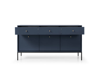 Mono Large Sideboard Cabinet Navy Beige