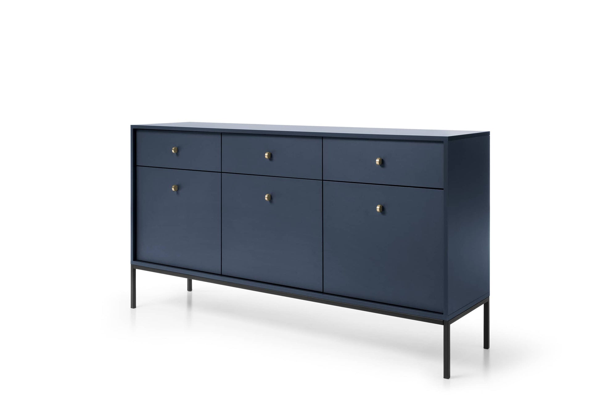 Mono Large Sideboard Cabinet Navy Beige