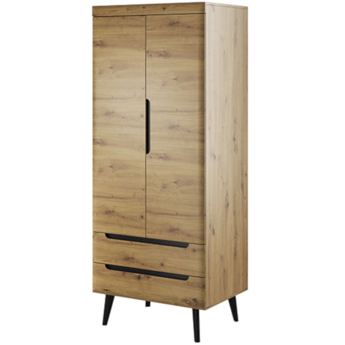 Nordi 2 Door Wardrobe 80cm 2 Colours available