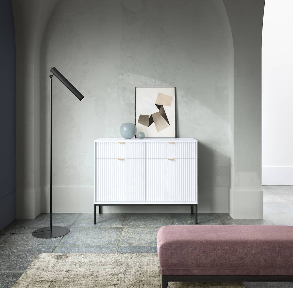 Nova Sideboard Cabinet .Black Matt.Grey Matt
