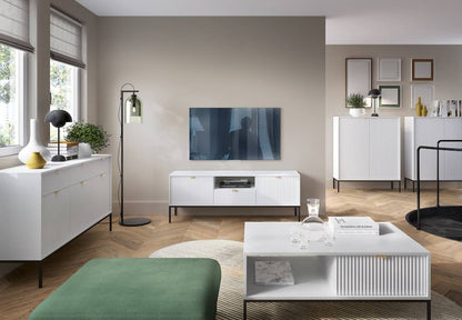 Nova Sideboard Cabinet .Black Matt.Grey Matt
