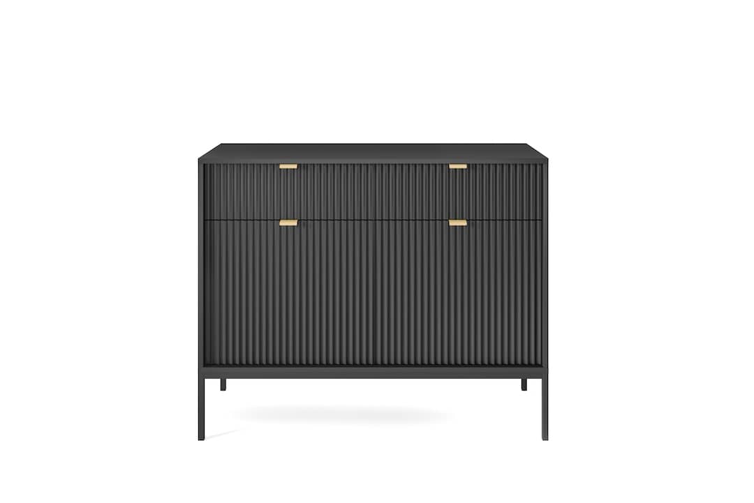 Nova Sideboard Cabinet .Black Matt.Grey Matt