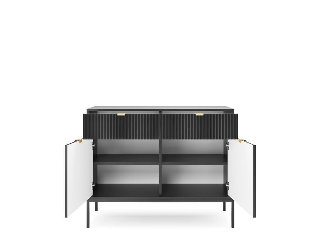 Nova Sideboard Cabinet .Black Matt.Grey Matt