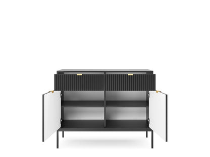 Nova Sideboard Cabinet .Black Matt.Grey Matt