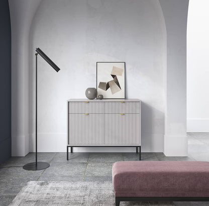 Nova Sideboard Cabinet .Black Matt.Grey Matt