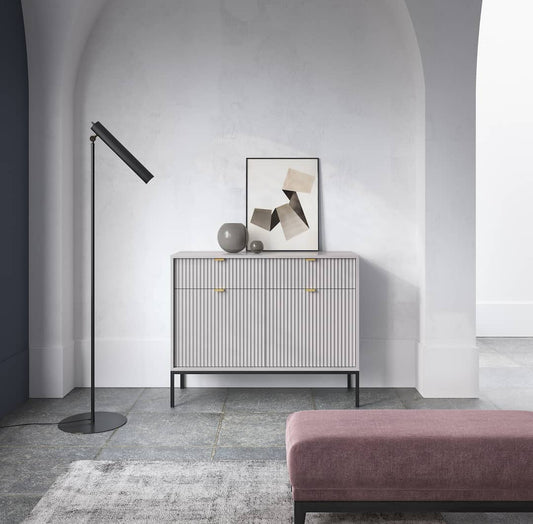 Nova Sideboard Cabinet .Black Matt.Grey Matt