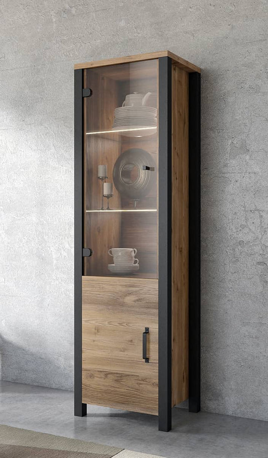 Olin Tall Display Cabinet Appenzeller  Black matt