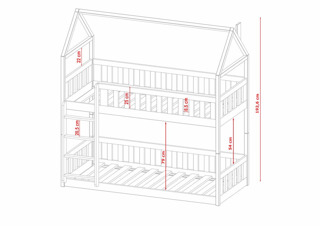 Wooden Bunk Bed Pola