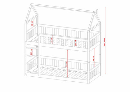 Wooden Bunk Bed Pola