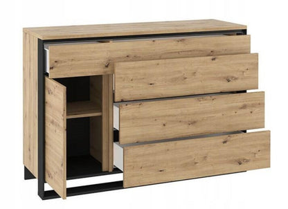 Quant  1 Door 3 Drawers Cabinet oak artisan