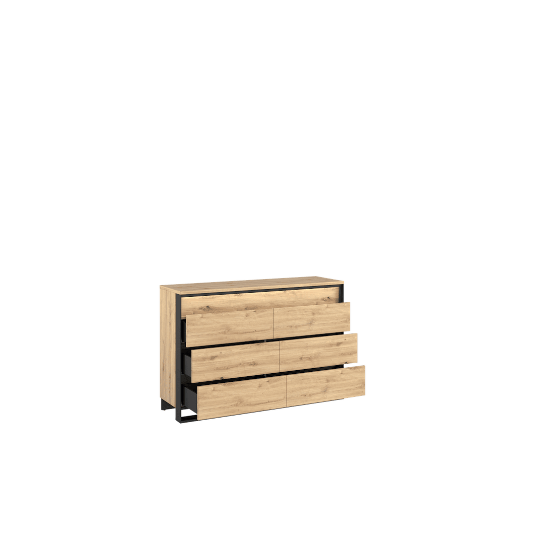 Quant  Chest of Drawers Artisan Black Matt