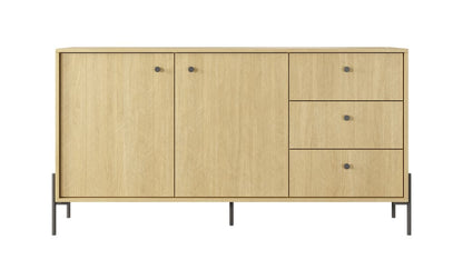 Scandi Sideboard Cabinet 157cm [Drawers] Scandi Oak