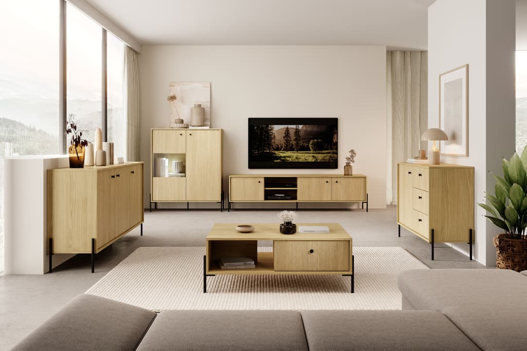Scandi Sideboard Cabinet Scandi Oak