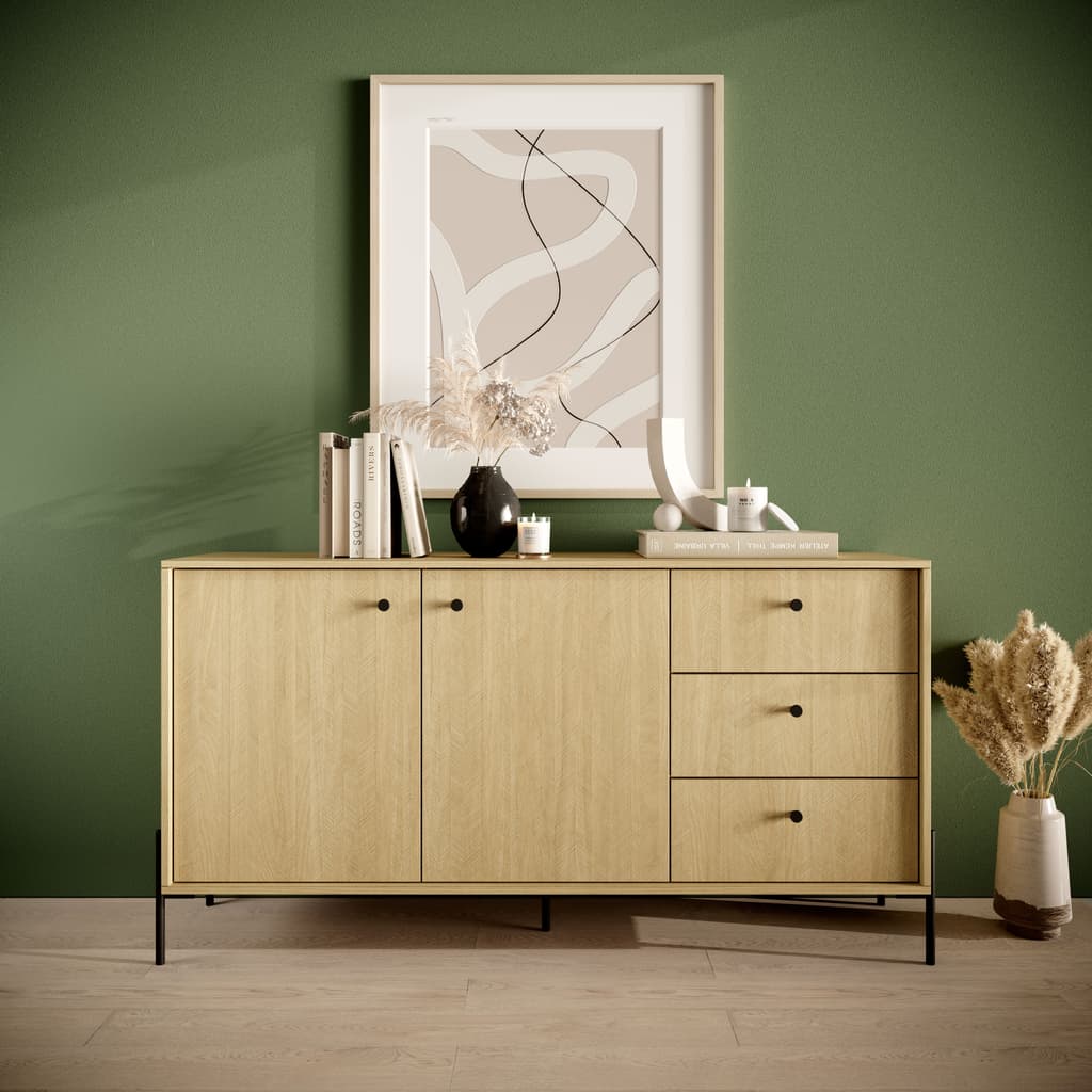 Scandi Sideboard Cabinet Scandi Oak