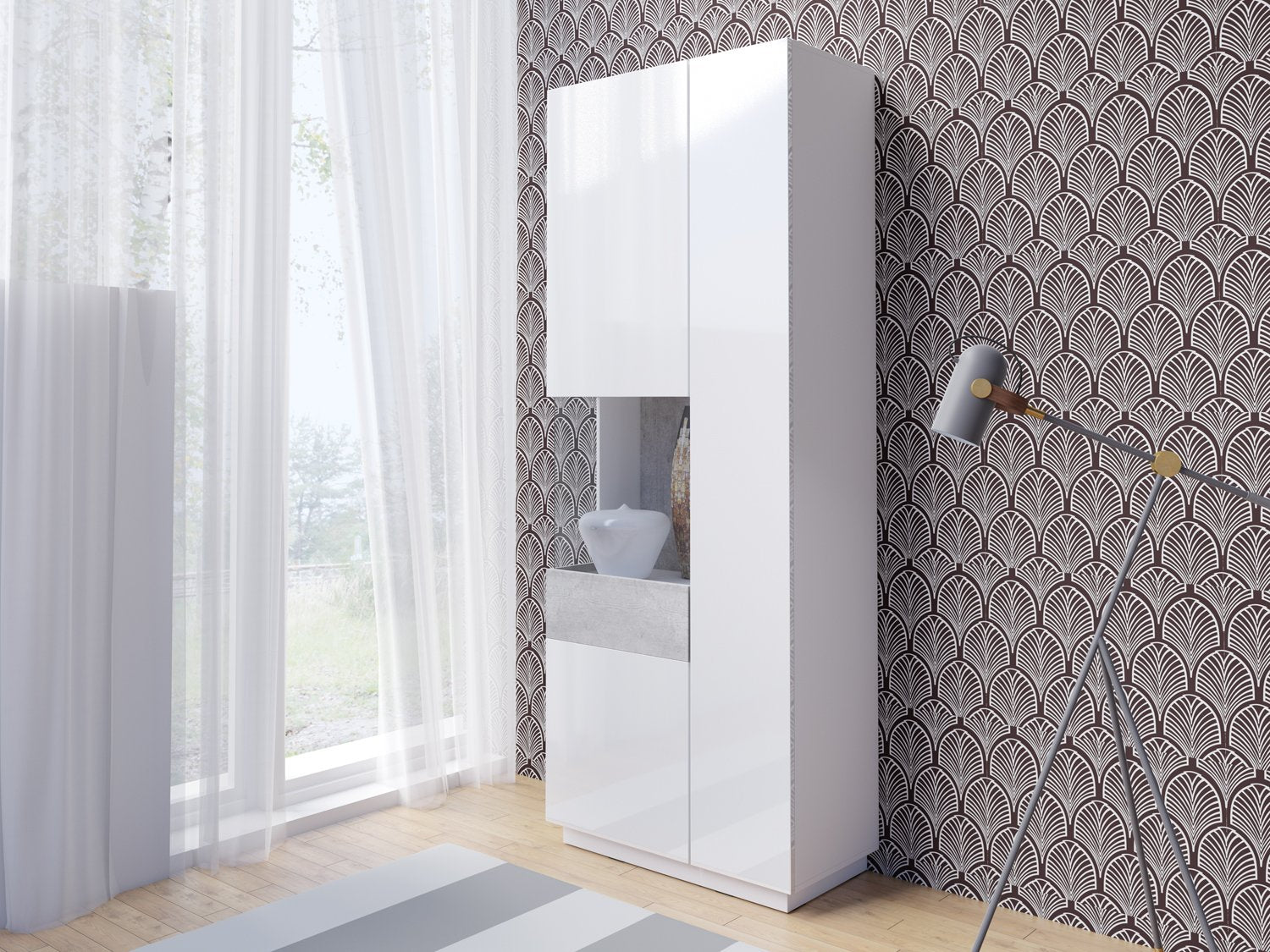 Silke 12 Tall Display Cabinet