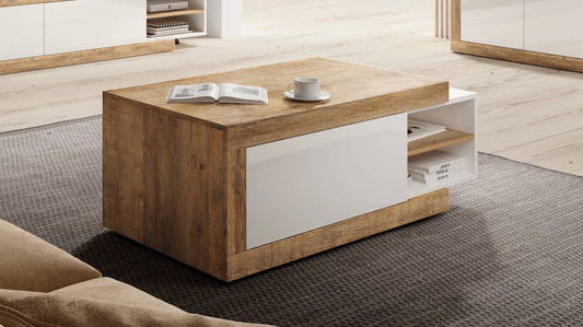 Sintra 99 Coffee Table Oak Sandal & White