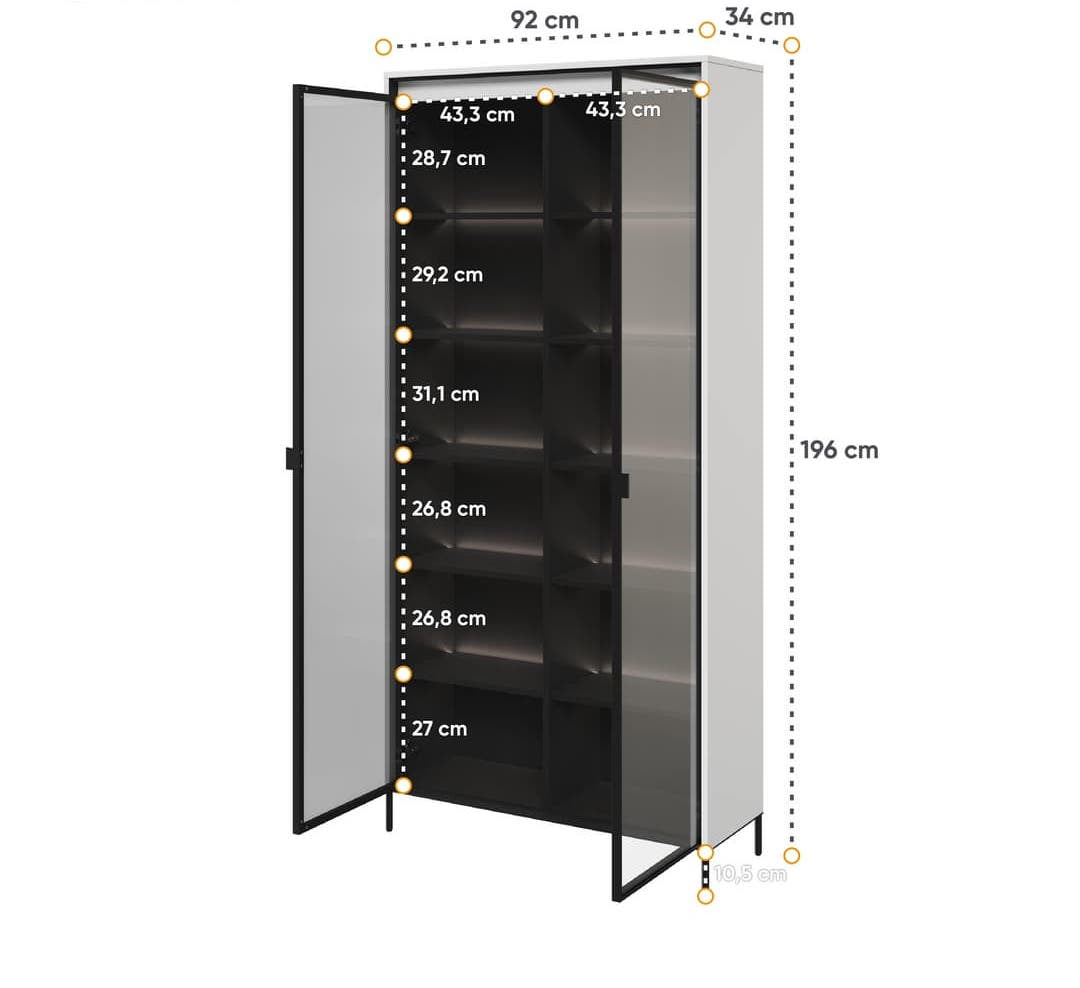 Trend TR-07 Tall Display Cabinet 92cm