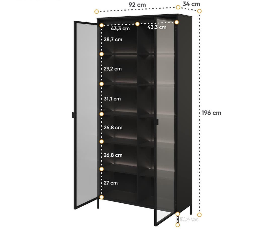 Trend TR-07 Tall Display Cabinet 92cm