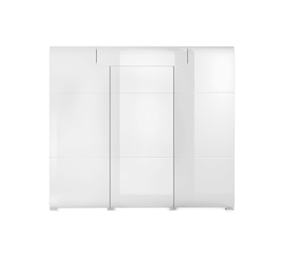 Toledo 76 Sideboard oak san Reno grey gloss white