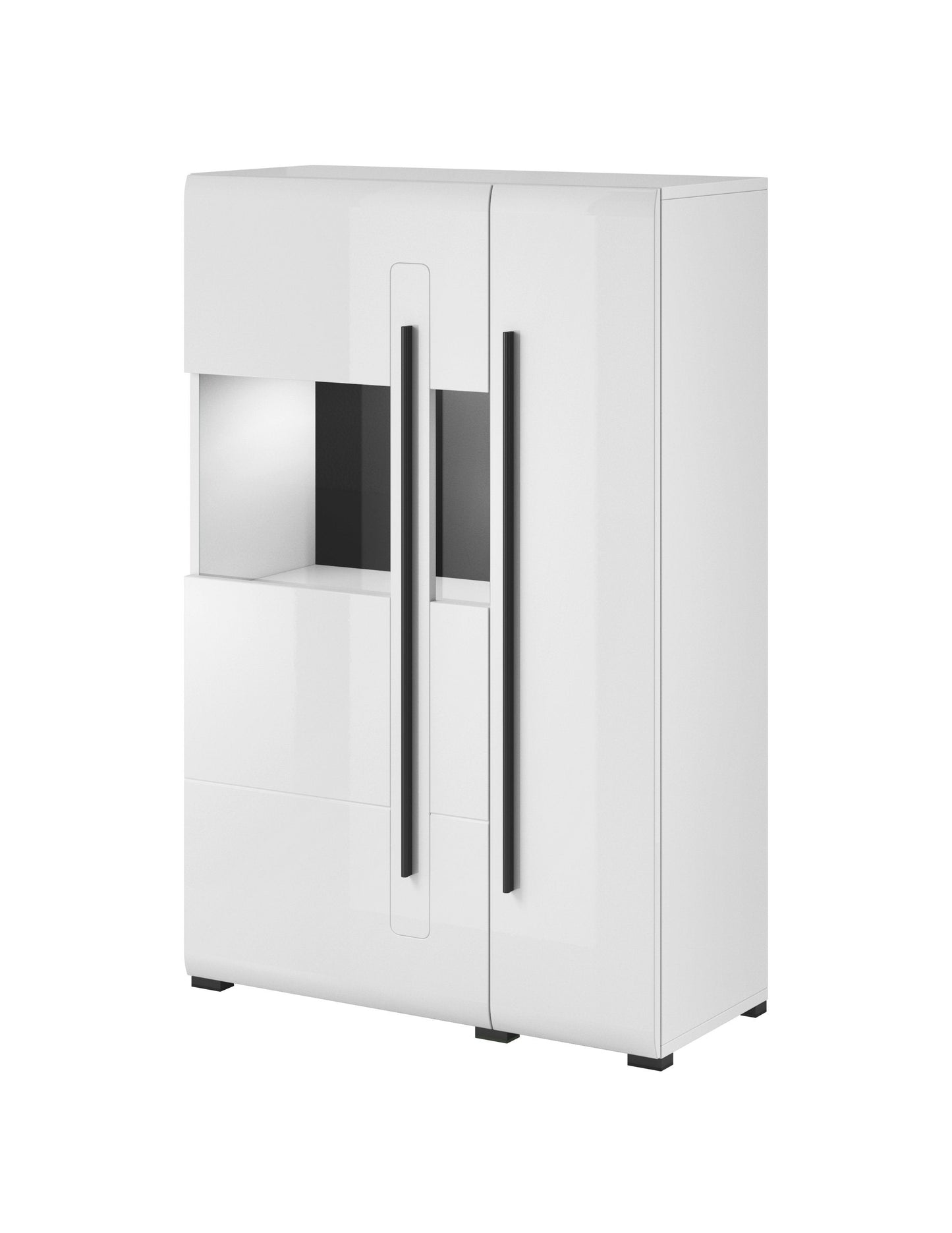 Tulsa 42 Display Sideboard Cabinet White Gloss