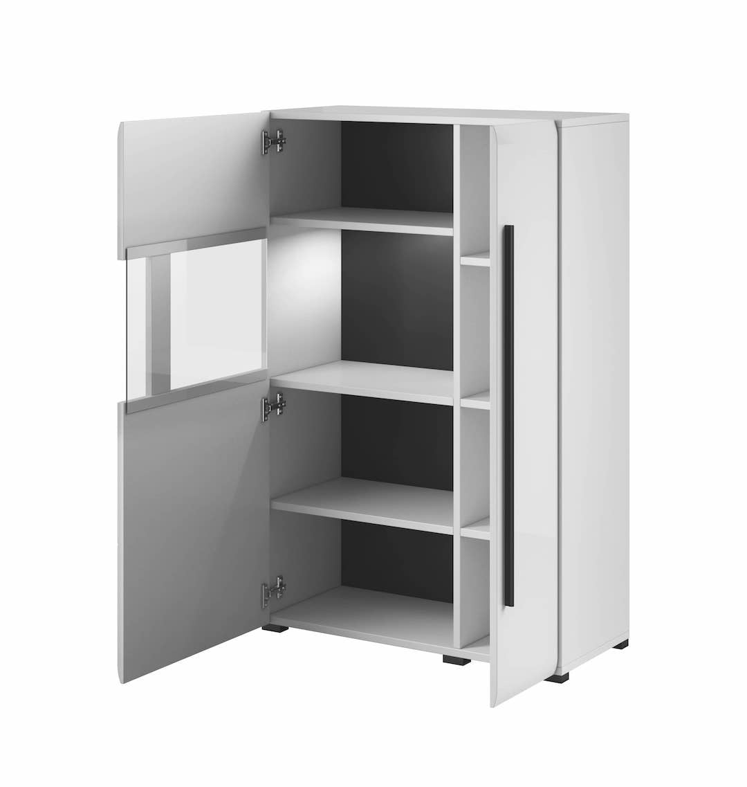 Tulsa 42 Display Sideboard Cabinet White Gloss