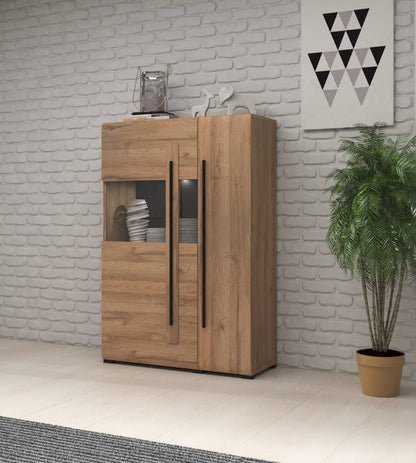 Tulsa 42 Display Sideboard Cabinet White Gloss