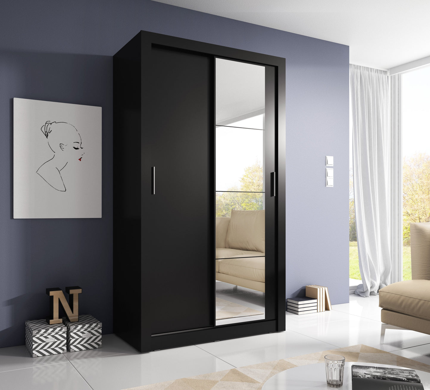 Arti 6 - 2 Sliding Door Wardrobe 120cm