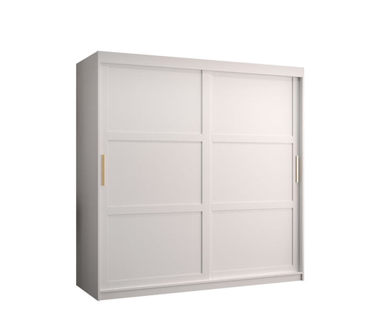 Ramiro I Sliding Door Wardrobe 180cm white black 