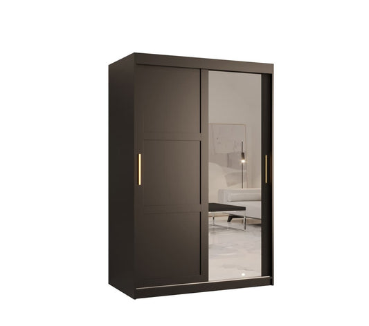 Ramiro II Sliding Door Wardrobe 120cm black white