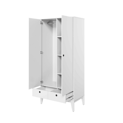 Femii FE-01 Hinged Wardrobe 92cm White Matt