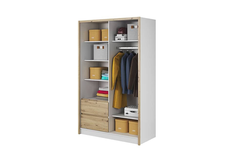 Sara Sliding Door Wardrobe 134cm