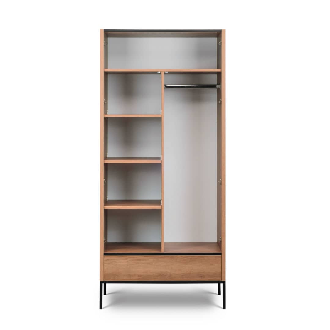 Loft Caramel Hinged Wardrobe oak caramel