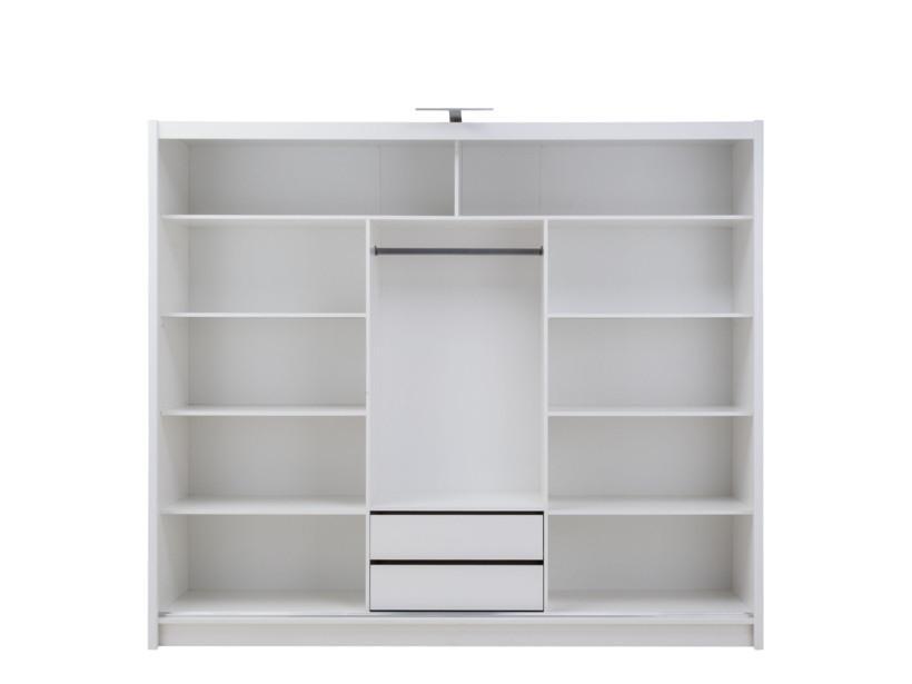 Havana ID-11 Sliding Door Wardrobe 250cm white grey