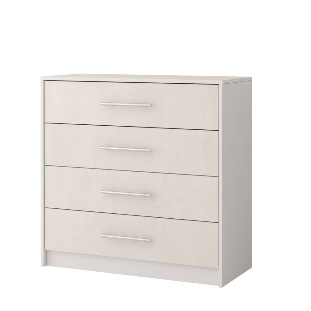 Aurelia Chest of Drawers White Silk