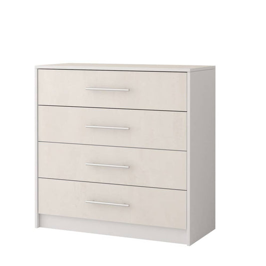Aurelia Chest of Drawers White Silk