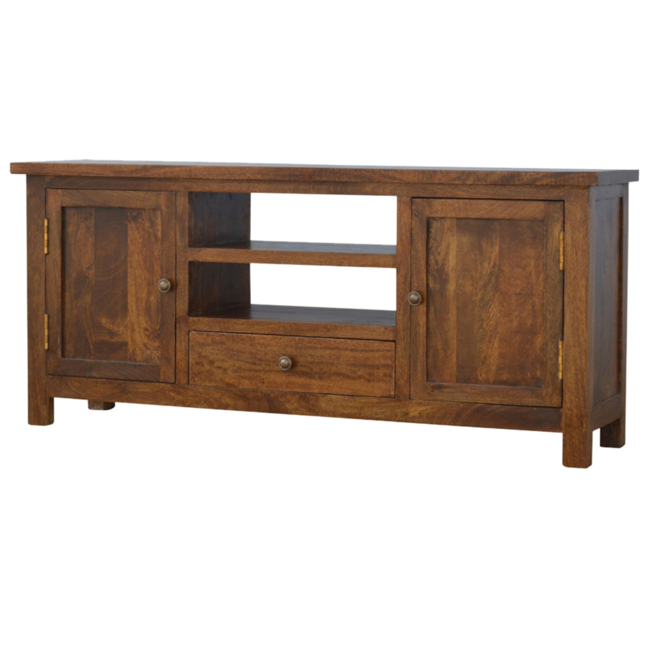 Solid Wood Media Unit 100%Solid Mango Wood