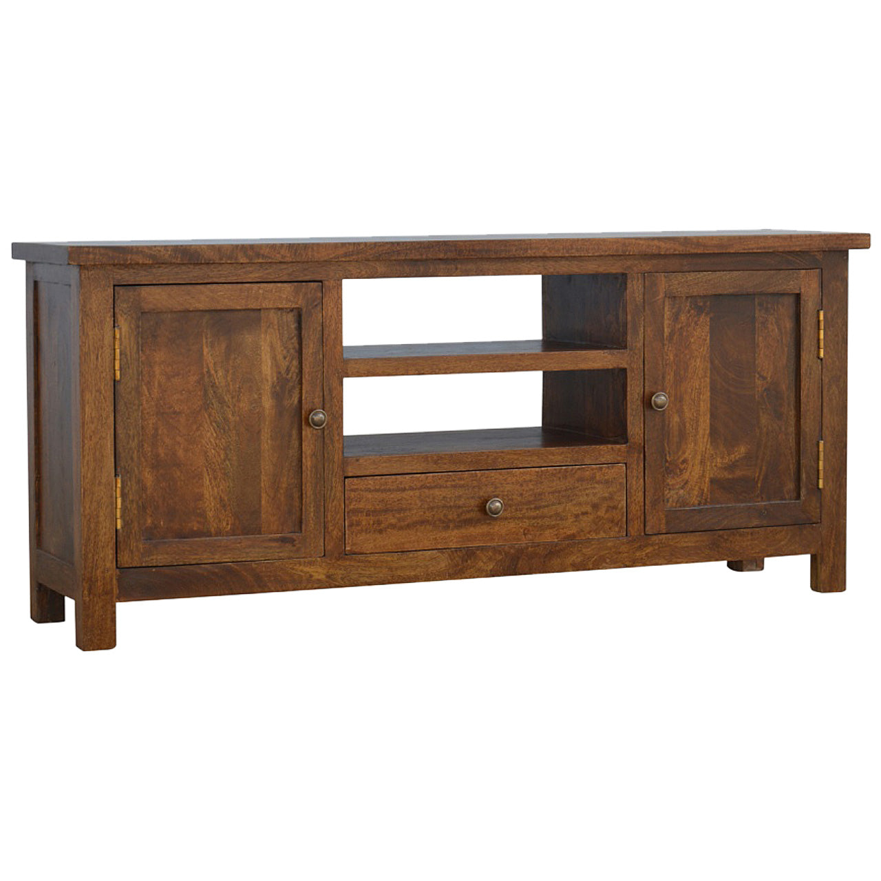 Solid Wood Media Unit 100%Solid Mango Wood