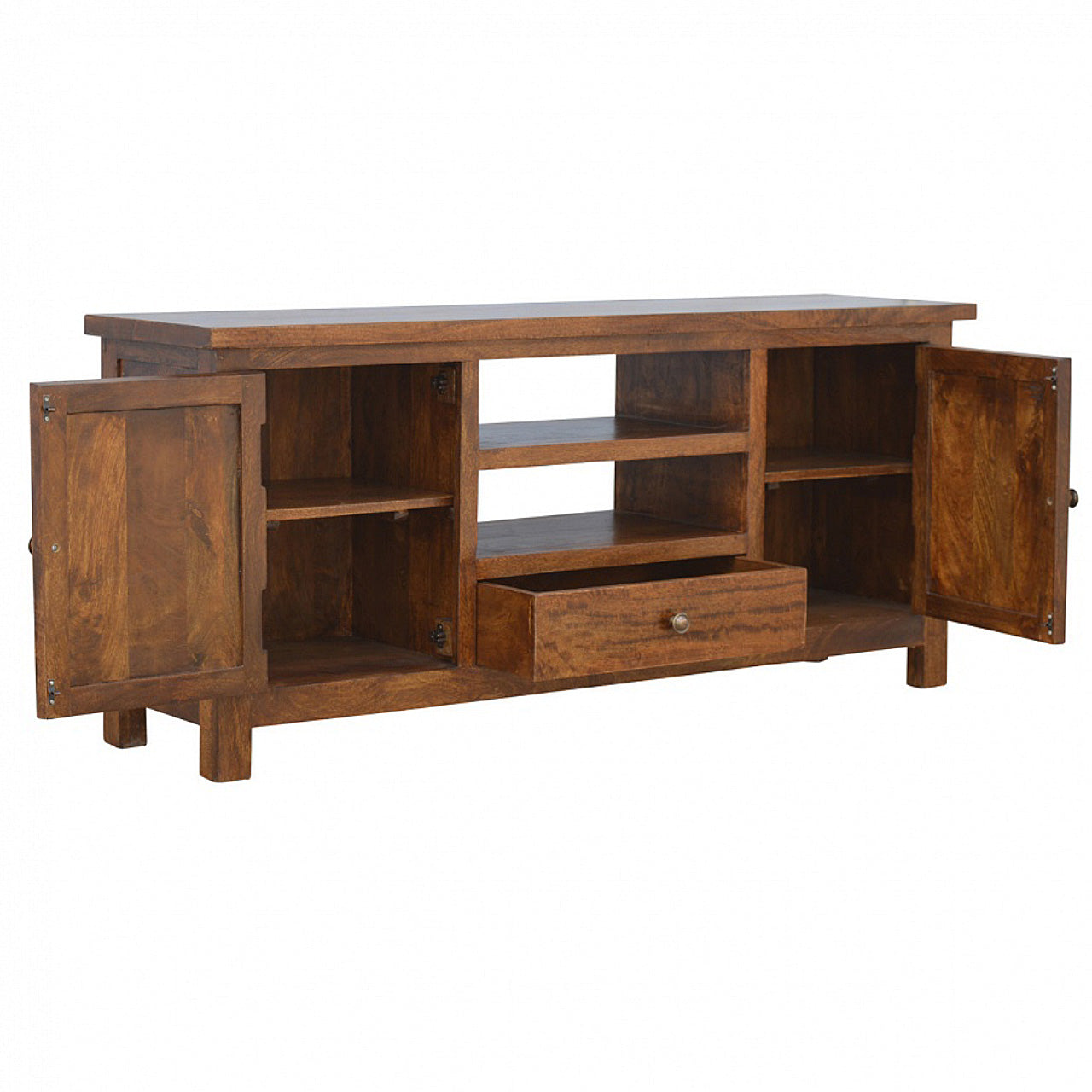 Solid Wood Media Unit 100%Solid Mango Wood