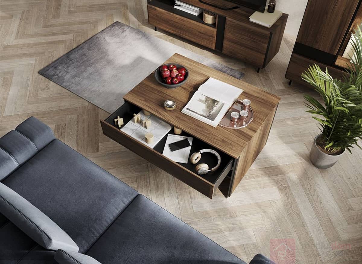 Borga BG-08 Coffee Table Oak Catania & Black