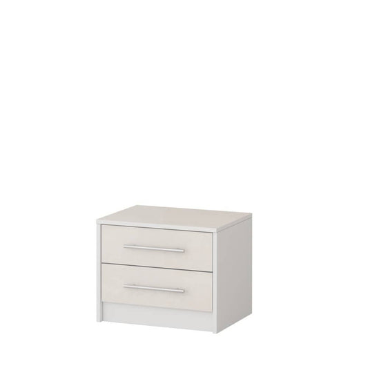 Aurelia Bedside Cabinet White Silk