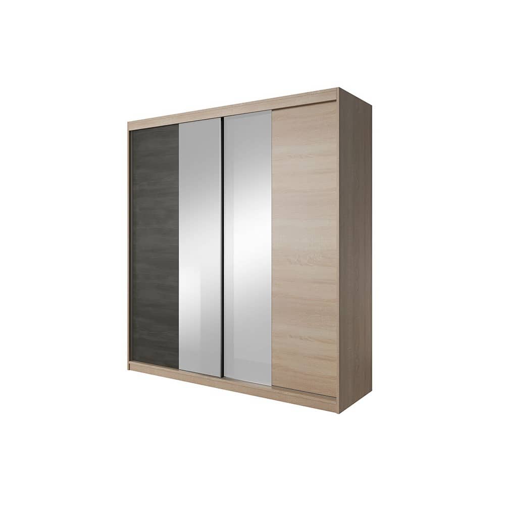 Wenecja Sliding Door Wardrobe 203cm oak sonoma