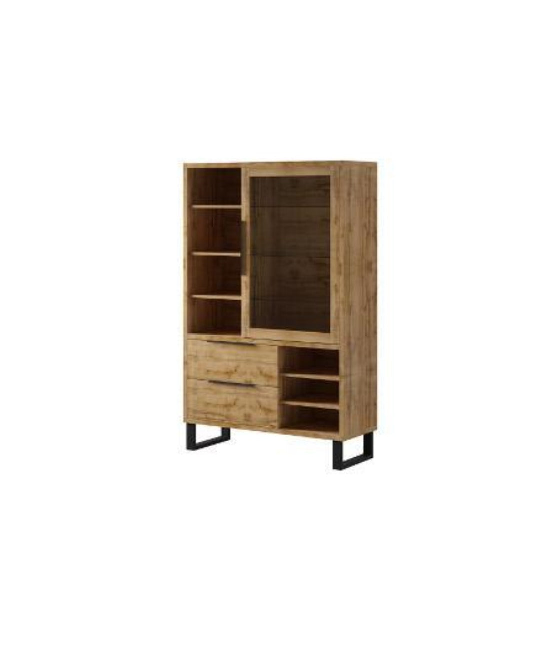 Halle 13 Tall Display Cabinet oak Wotan